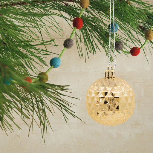 30-Piece Black, Gold, White Shatterproof Christmas Ornaments Set, 