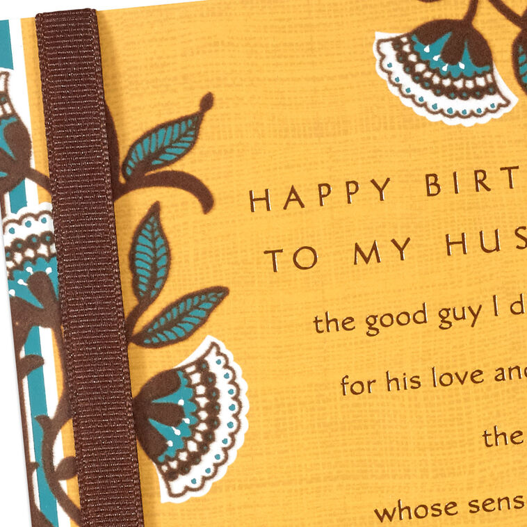 Happy Birthday To My Darling Husband Card - A5 Folded Greeting Card With Envelope | Love Theme For Husband
