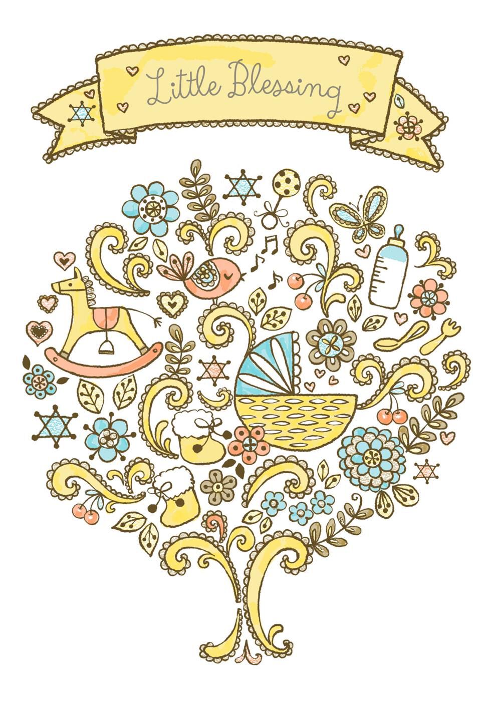 Little Blessing New Baby Card