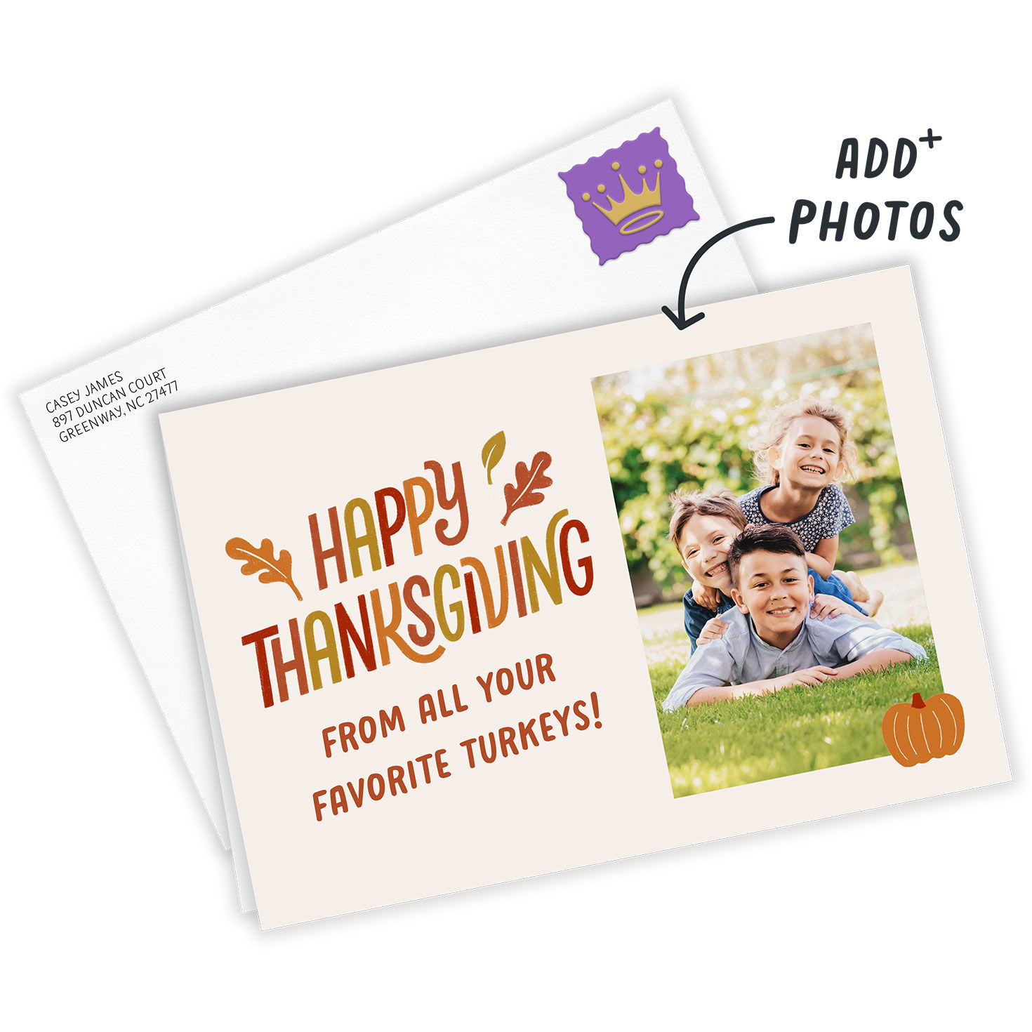 Fun From Your Favorite Turkeys Custom Thanksgiving Card for only USD 4.99 | Hallmark