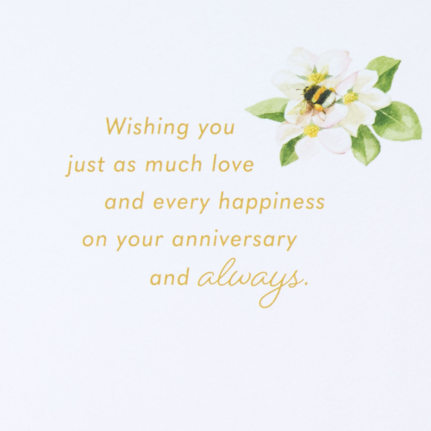 Bastin Birds on Branch Anniversary Card for Parents Sentiment image number 3