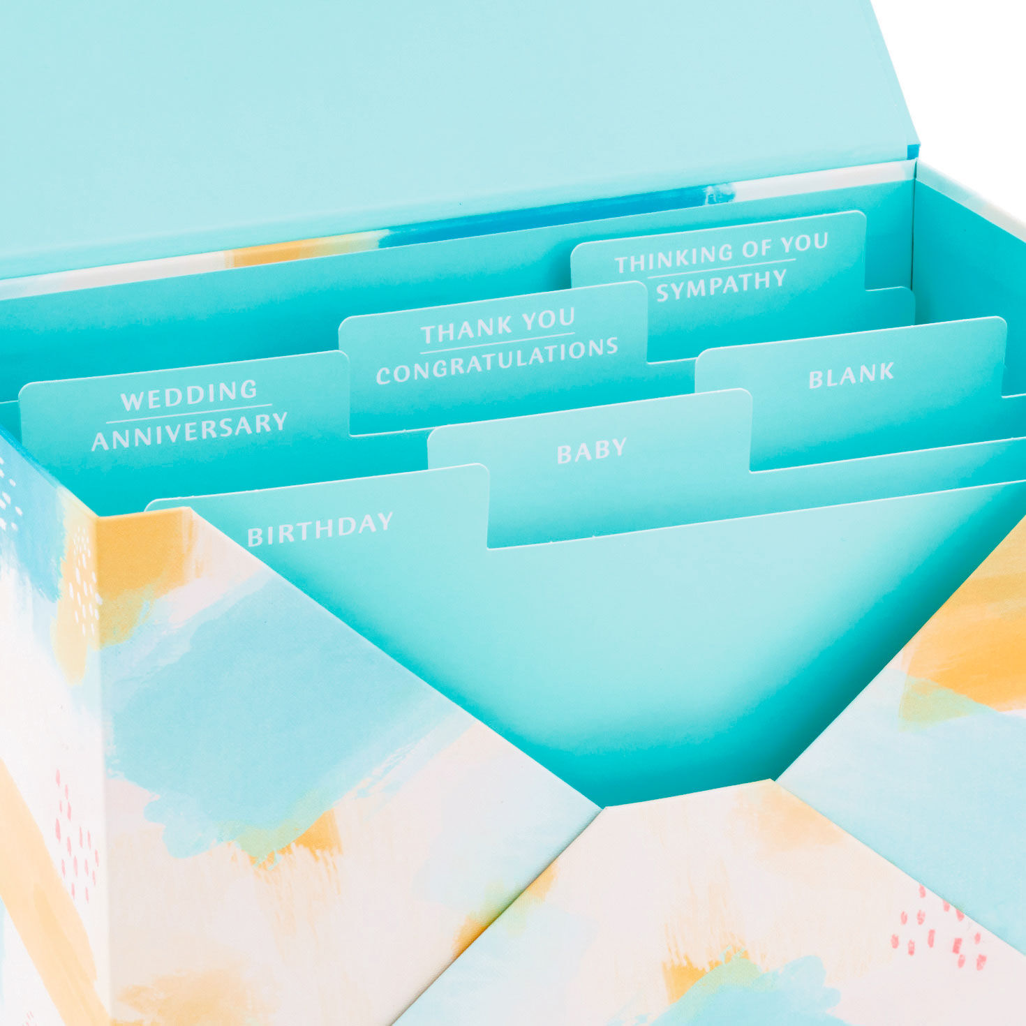 Assorted All-Occasion Greeting Cards in Pastel Watercolor Organizer, Box of 24, , large image number 5