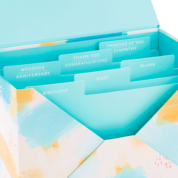 Assorted All-Occasion Greeting Cards in Pastel Watercolor Organizer, Box of 24, , large image number 5