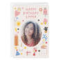 Personalized Party Icons Birthday Photo Card, , large image number 1