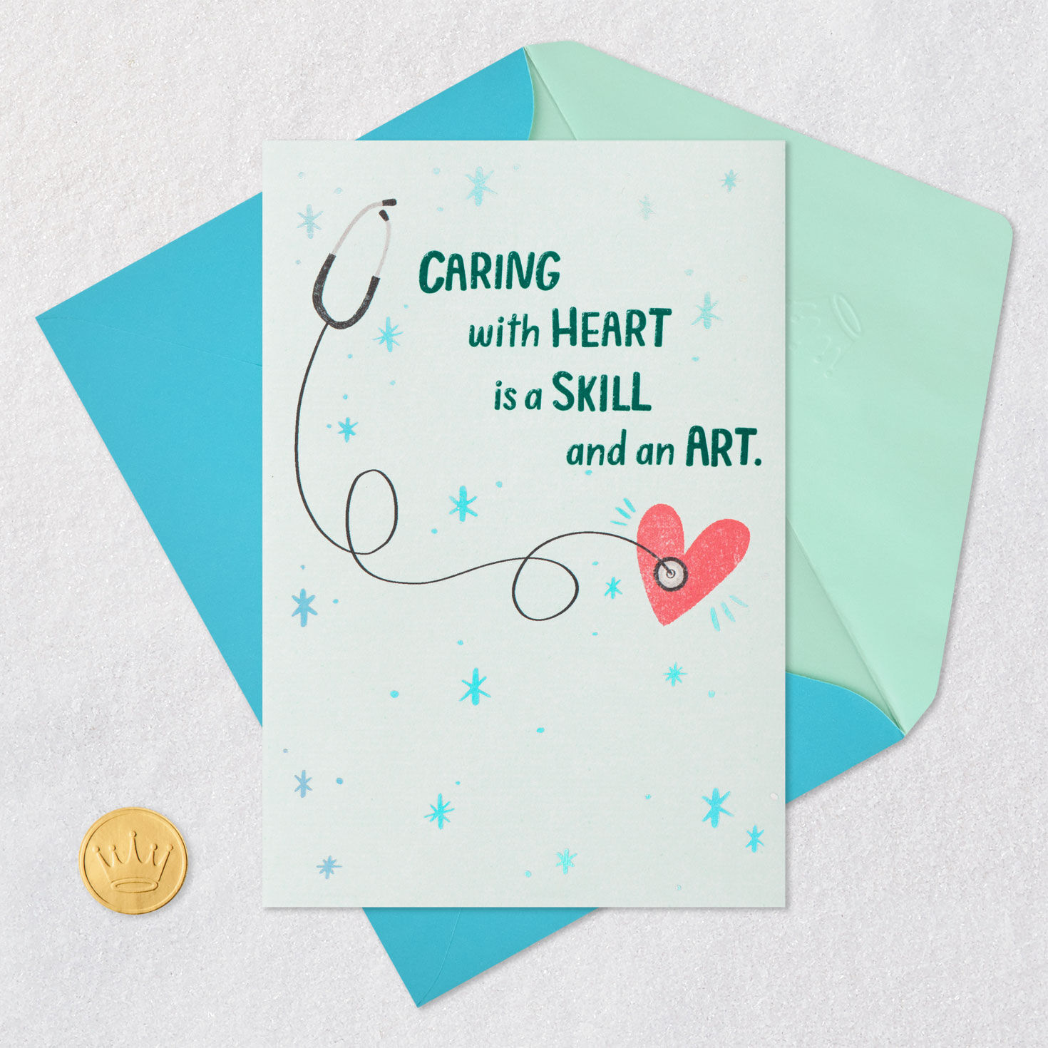 Caring With Heart Thank-You Card for Healthcare Professional, , large image number 5