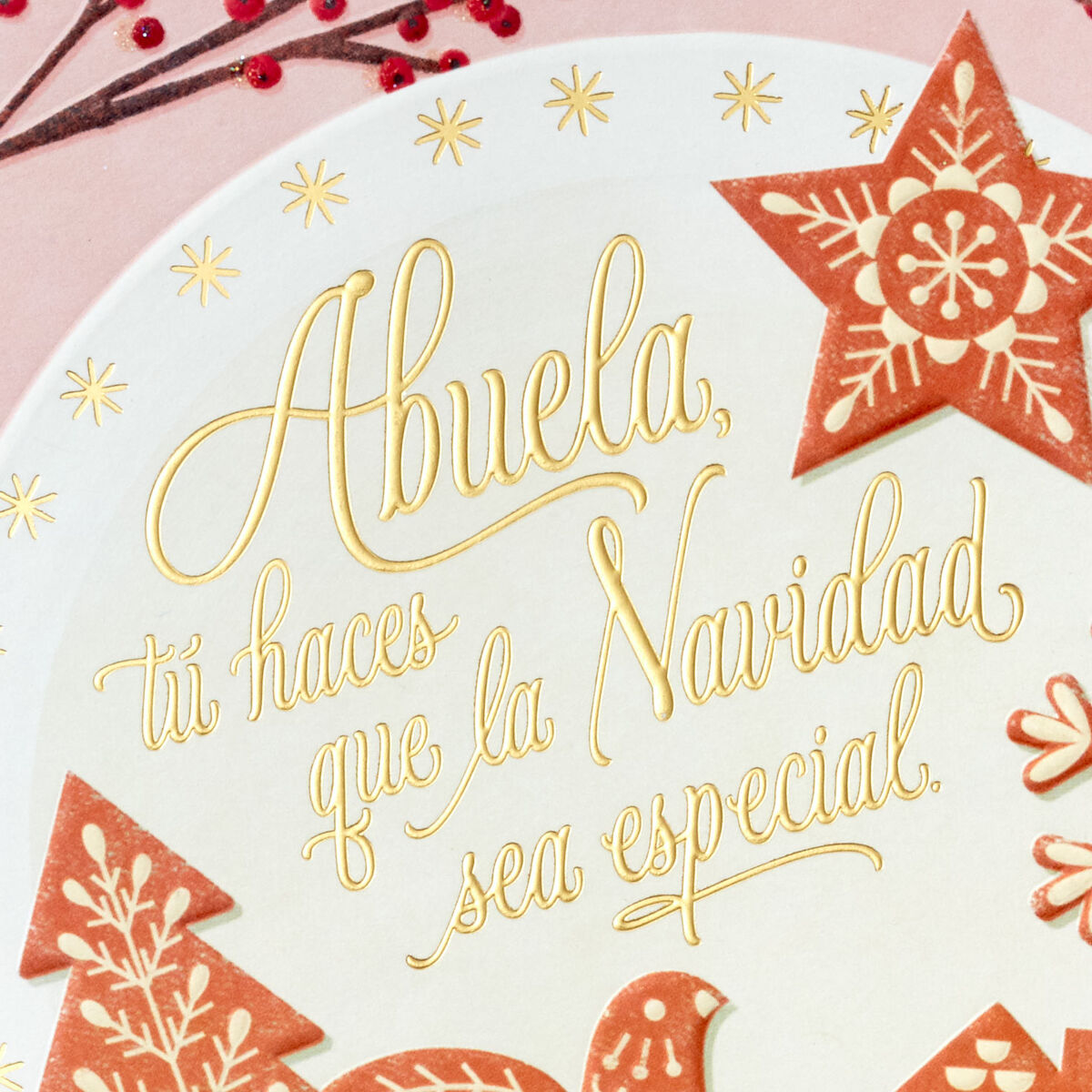 Ways You Show Love SpanishLanguage Christmas Card for Grandma
