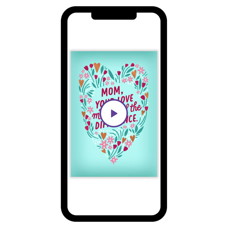 Your Love Floral Heart Love eCard
