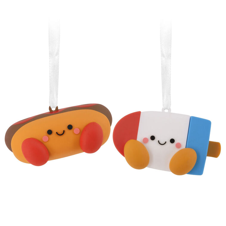 Better Together Hot Dog and Freeze Pop Magnetic Hallmark Ornaments, Set of 2