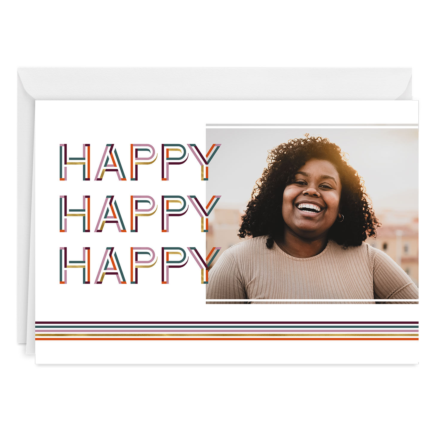Happy Happy Happy Custom Card for only USD 4.99 | Hallmark