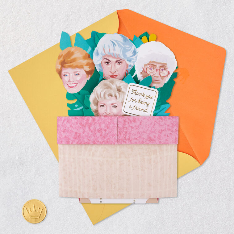 The Golden Girls Thank You for Being a Friend 3D Pop-Up Friendship Card, , large image number 4