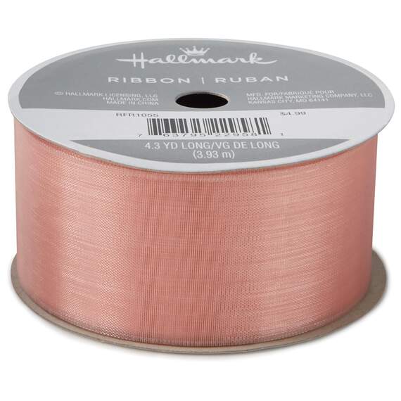 Pink 1 1/2" Sheer Ribbon, 4.3 yds., , large image number 1