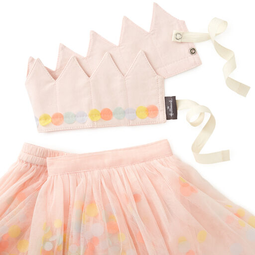 Pink Birthday Crown and Tutu, Set of 2, 