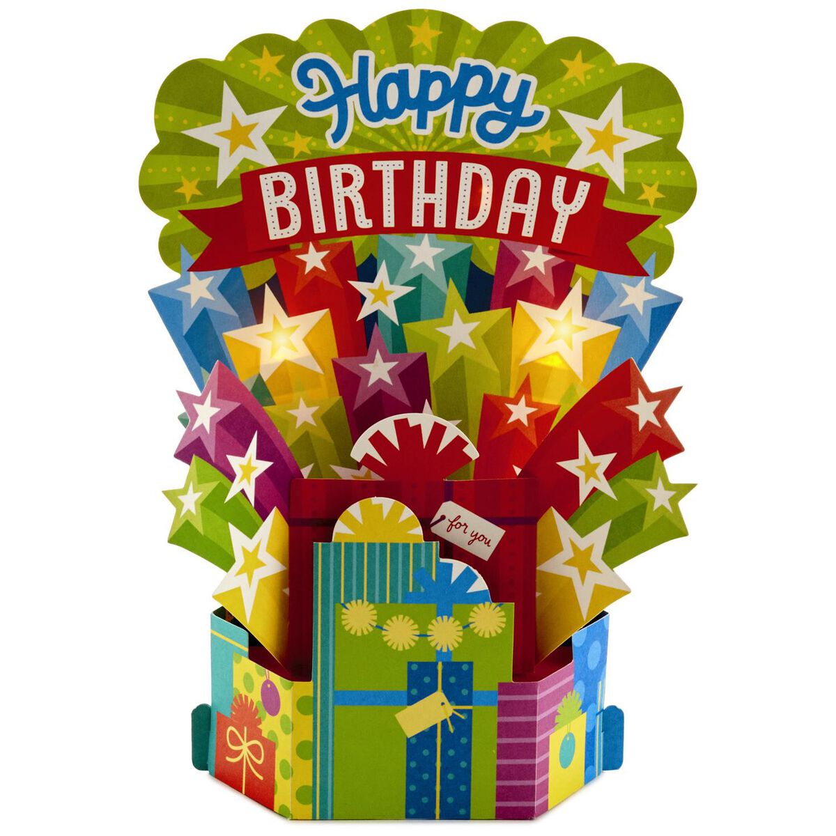 Birthday Cake With Candles Pop Up Musical Birthday Card With Light ...