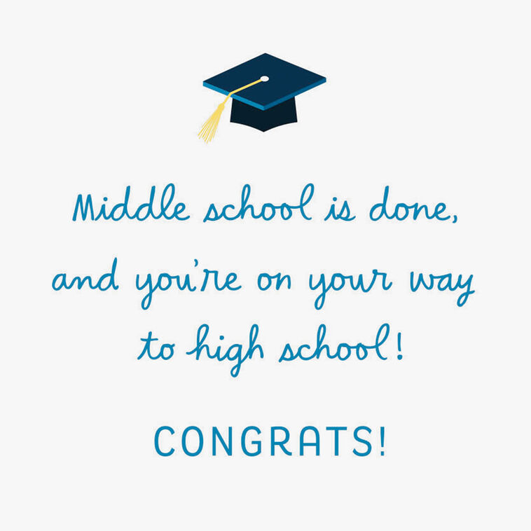 grad cards near me You Go, Grad Middle School Graduation Card