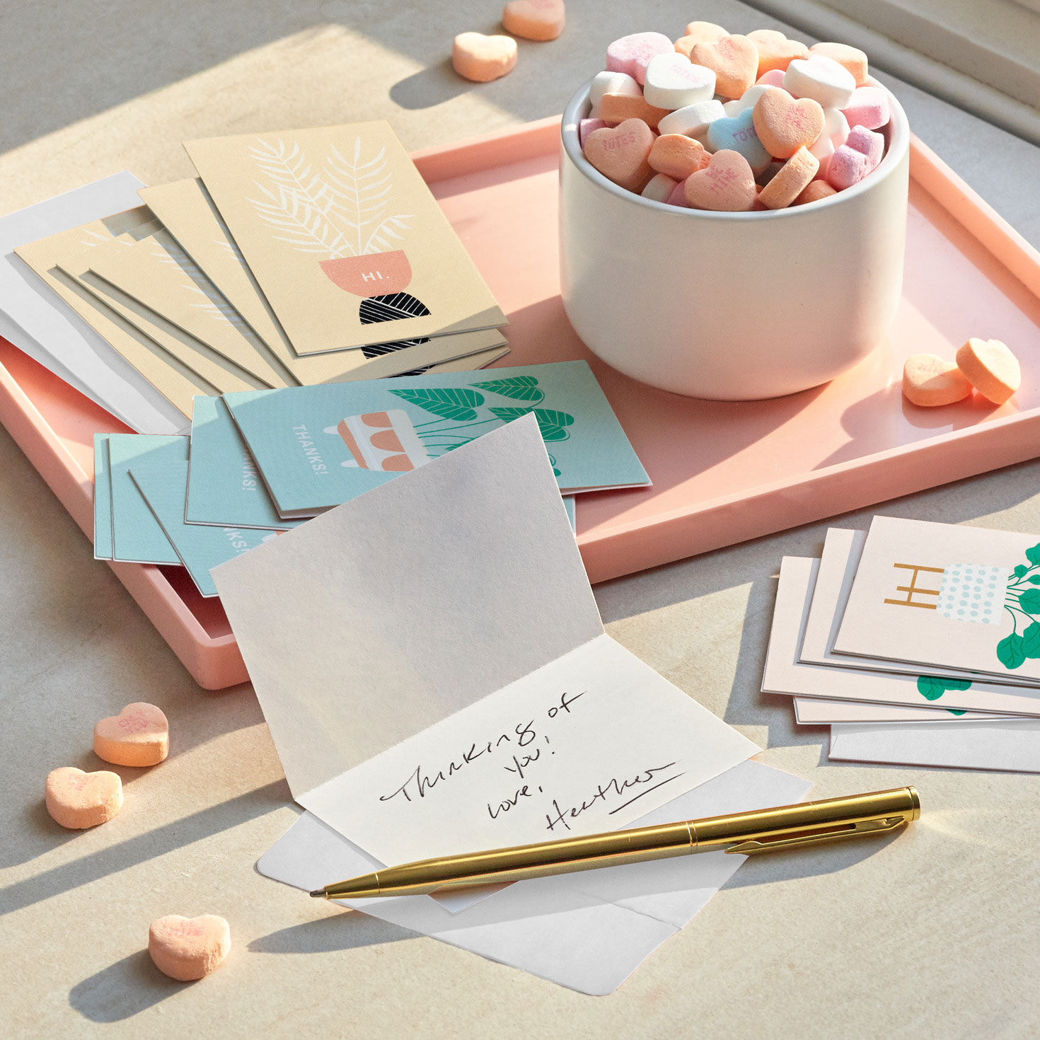 Potted Plants Mini Note Cards Pack in use image number 7