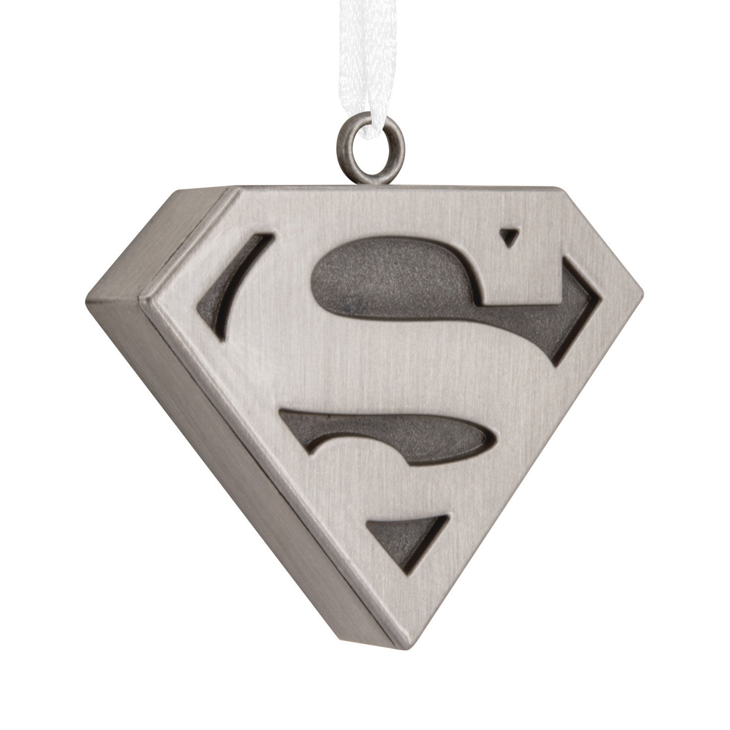DC™ Superman™ Silver Shield Metal Hallmark Ornament