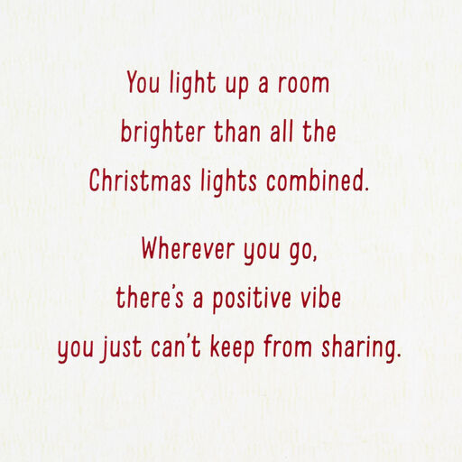You Bring the Joy Christmas Card for Daughter, 