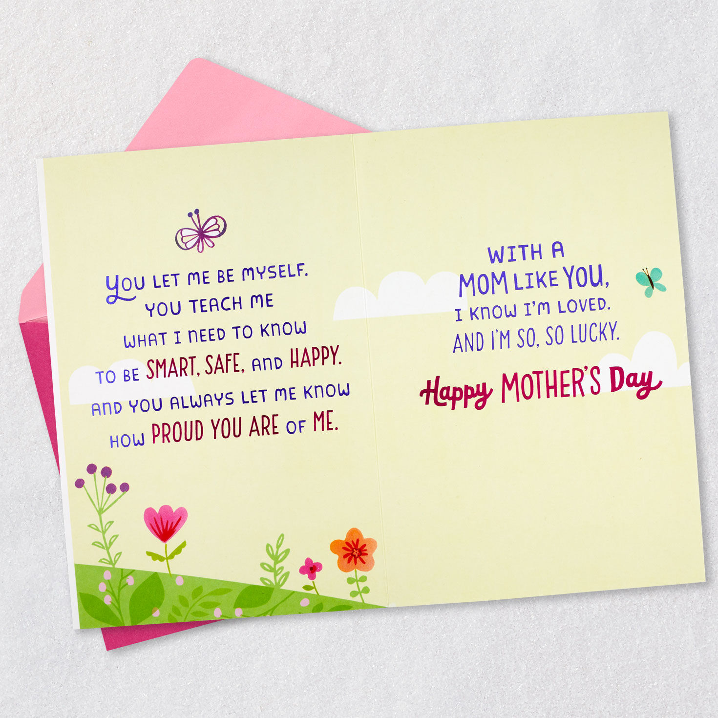 Butterflies Mom Mother's Day Card From Kids  image number 4