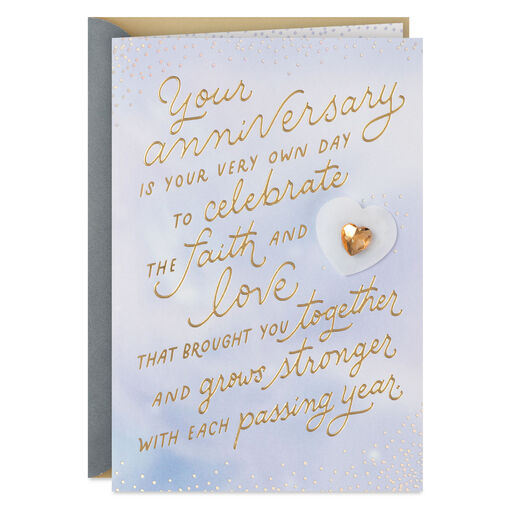 Feel Thankful and Blessed Anniversary Card for Couple, 