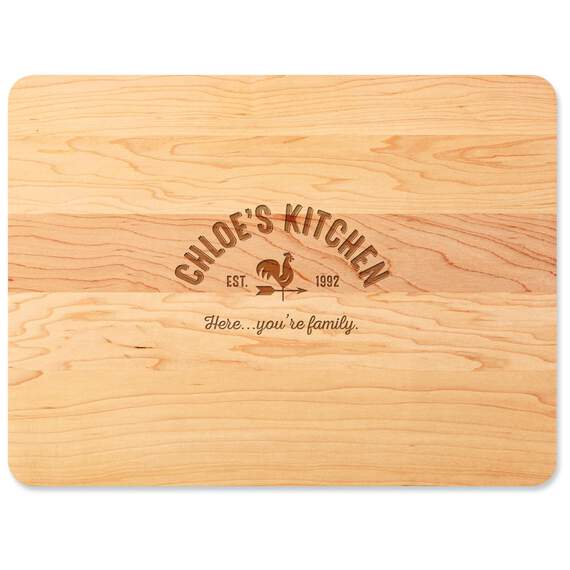 Home As Brand Personalized Wood Cutting Board, , large image number 1