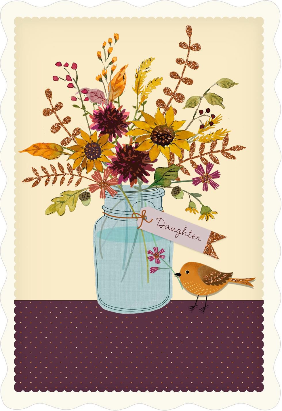 You're a Joy Thanksgiving Card for Daughter