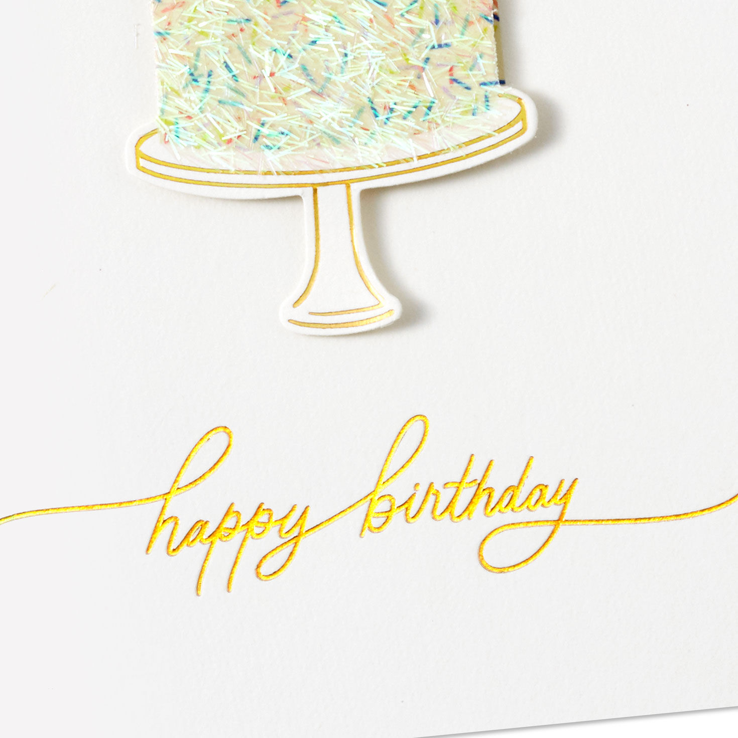 Rainbow Sprinkles Cake Birthday Card Card Front Detail image number 5