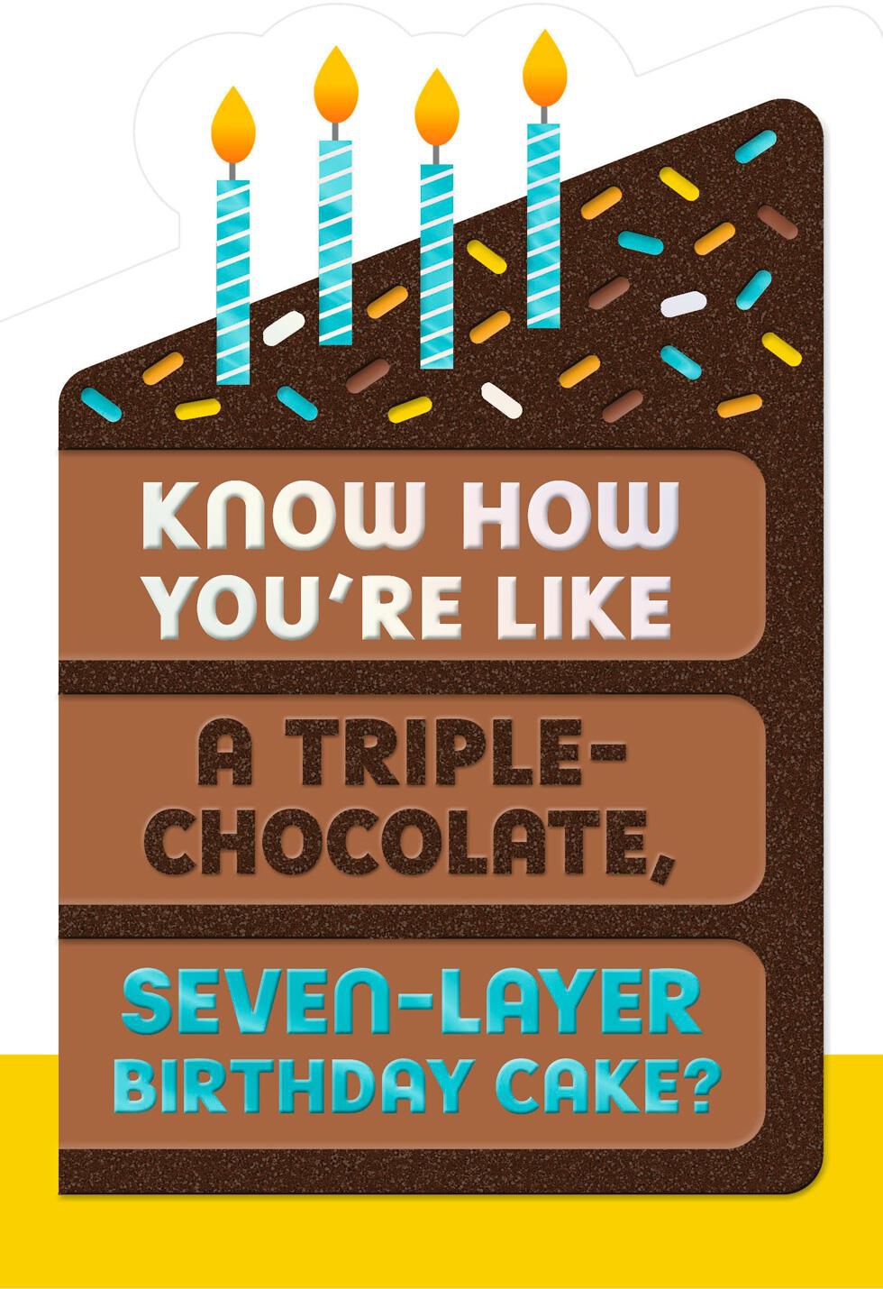 Seven Layer Birthday Card