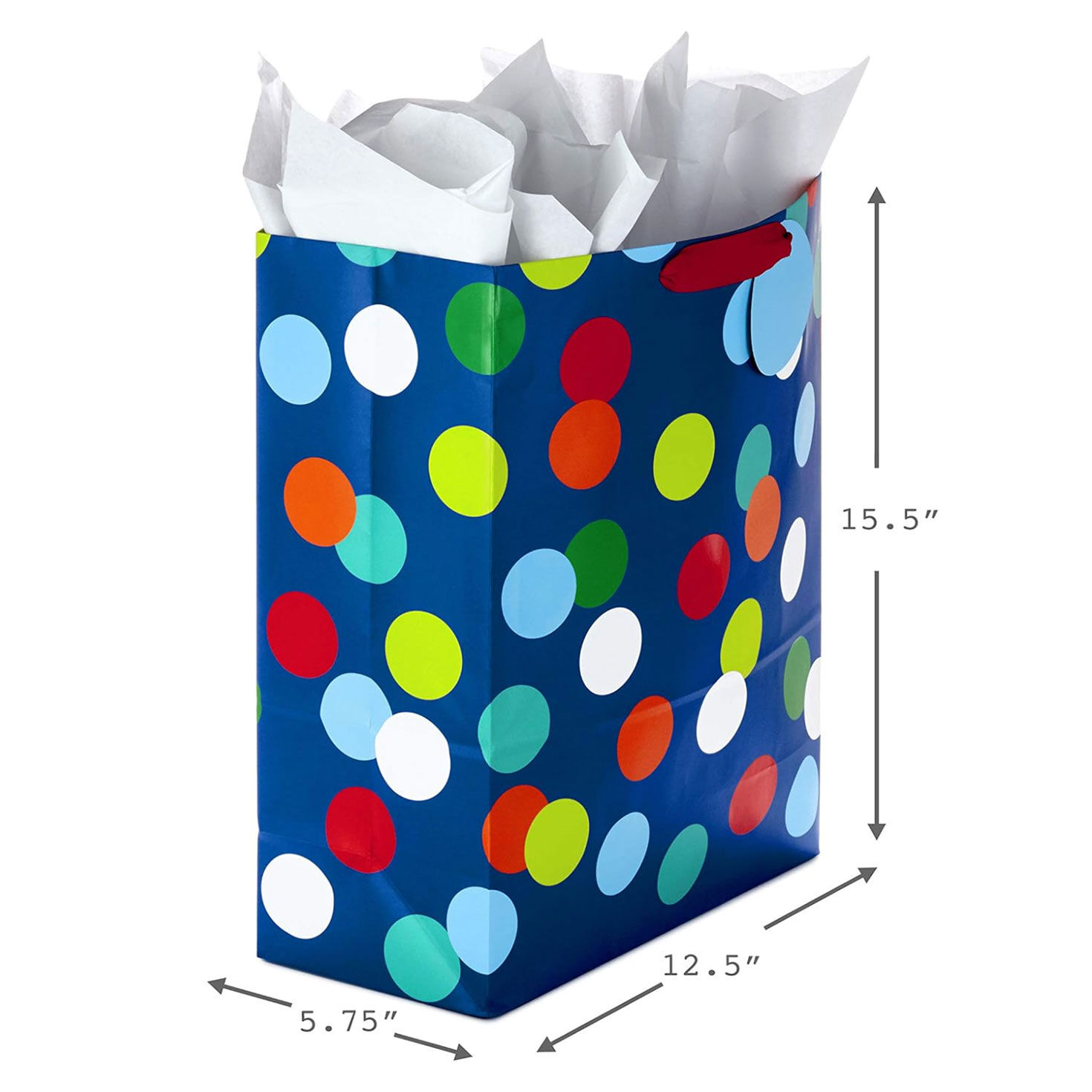Colorful Geometrics Large and XL Gift Bags Trio measurement image number 3