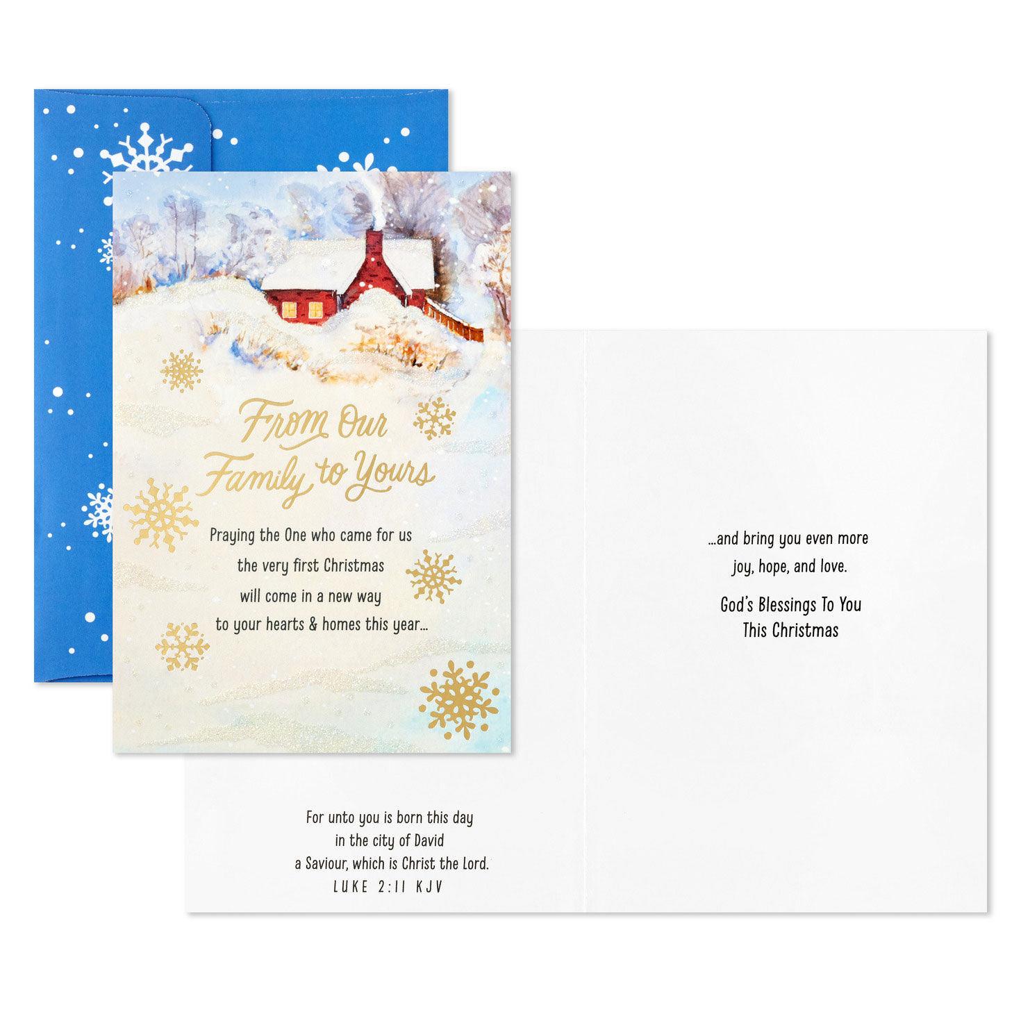 God's Blessings Religious Boxed Christmas Cards, Pack of 16, , large image number 3