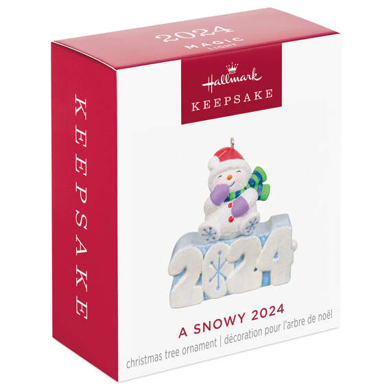 Mini A Snowy 2024 Ornament With Light, 1.3", , large image number 7