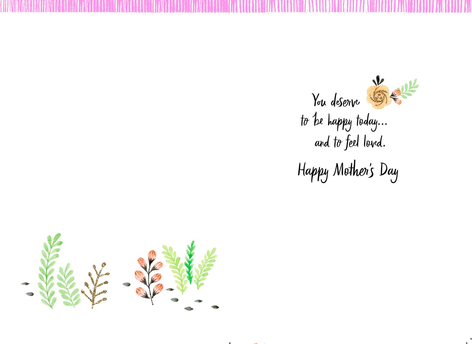 Happiness and Love Mother's Day Card From Daughter