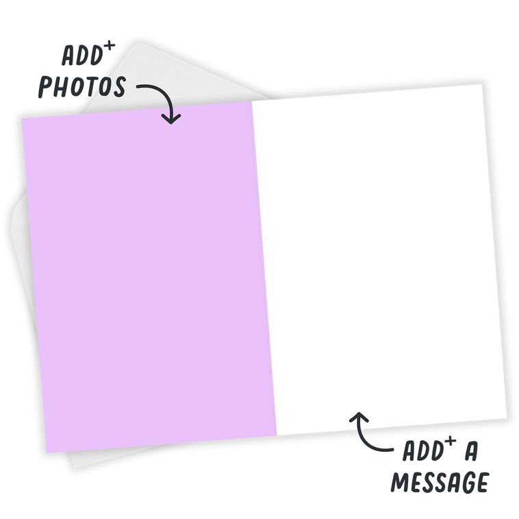 Bold and Bright Floral Frame Custom Card, , large image number 4