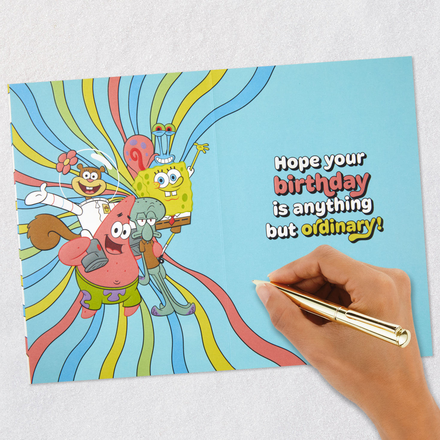 Nickelodeon SpongeBob SquarePants Best Day Ever Musical Birthday Card for Kids With Light for only USD 8.99 | Hallmark