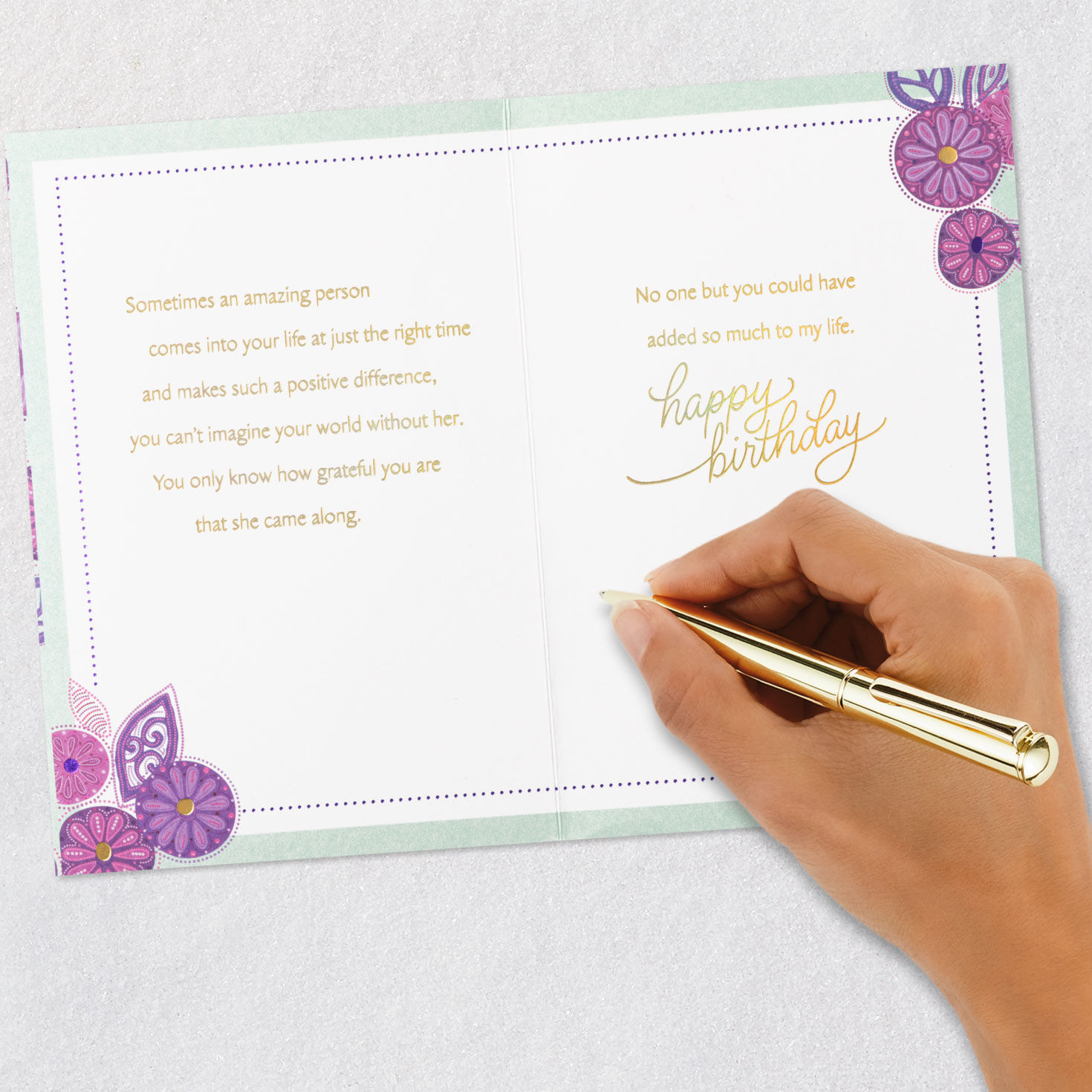 You've Added So Much to My Life Birthday Card for Her, , large image number 7