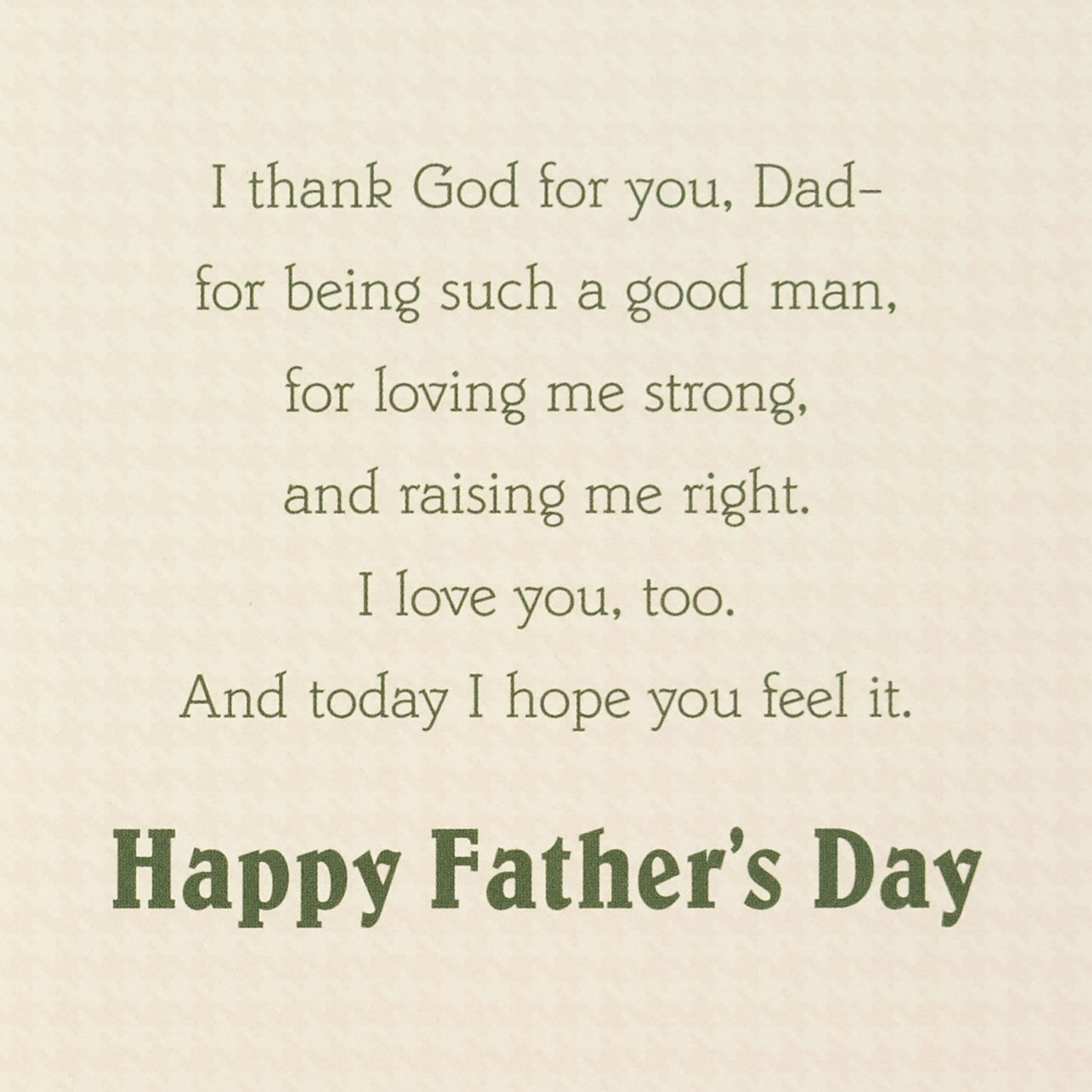 Gold and Green Geometric Pattern Dad Father's Day Card Sentiment image number 2