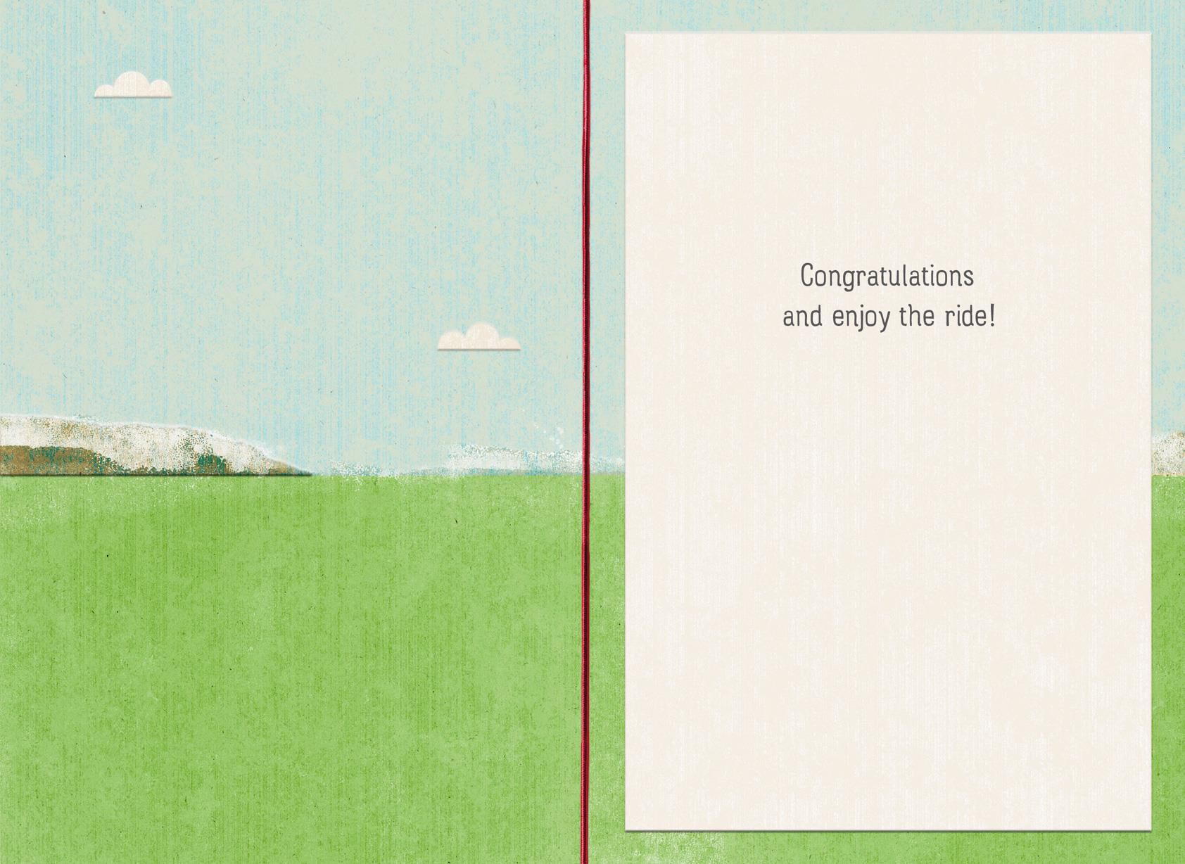 Enjoy the Ride Driver's License Congratulations Card