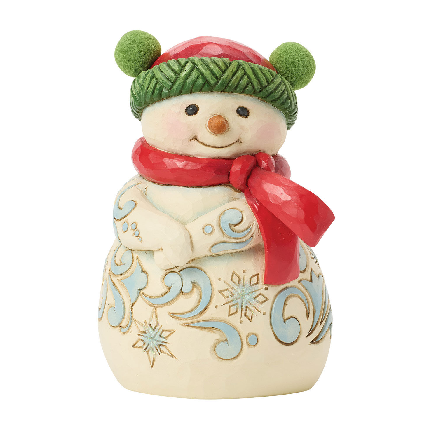 Jim Shore Heartwood Creek Cozy Winter Cheer Snowman Figurine, 5.25"