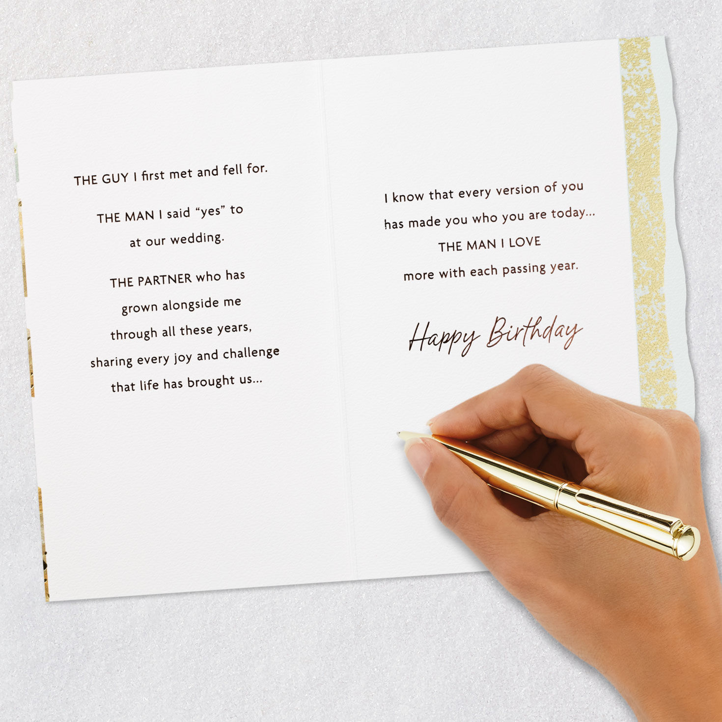 Smooth Stones Husband Birthday Card signing card image number 7