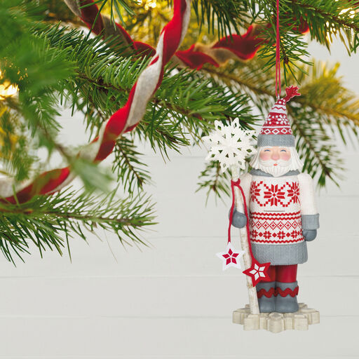Noble Nutcrackers Snowfall Prince Ornament, 