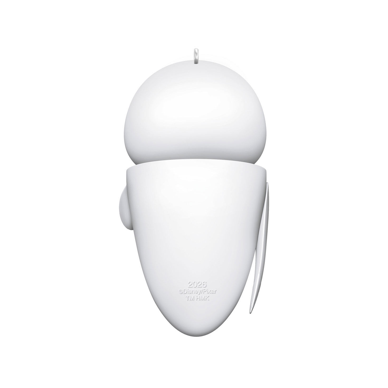 White Robot Eve from Wall-E Keepsake Ornament Back image number 6