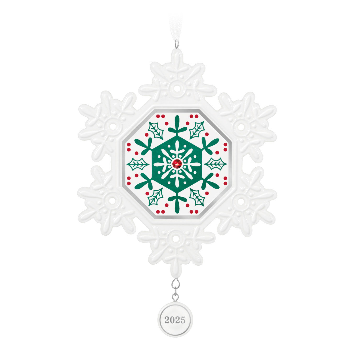 Snowflake 2025 Porcelain Ornament