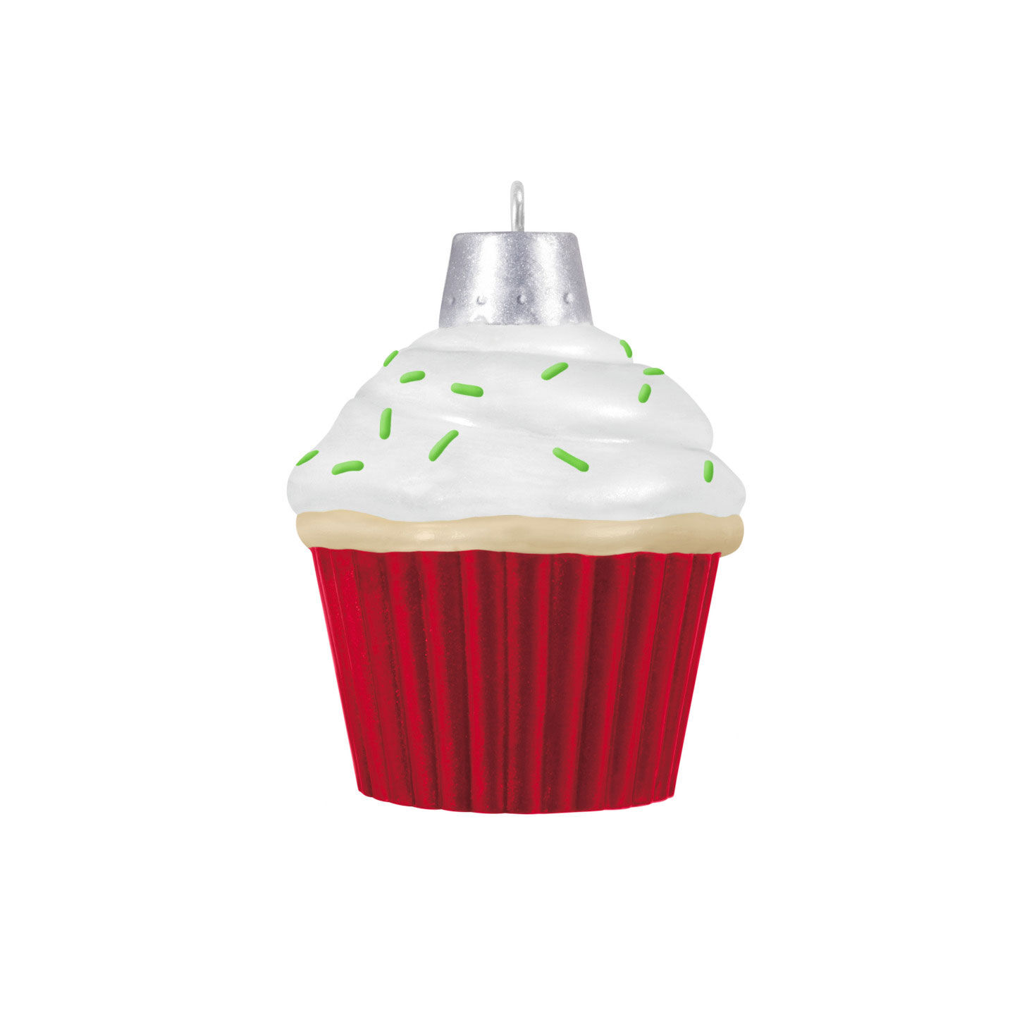 Mrs Claus in Cupcake Keepsake Ornament Back image number 6