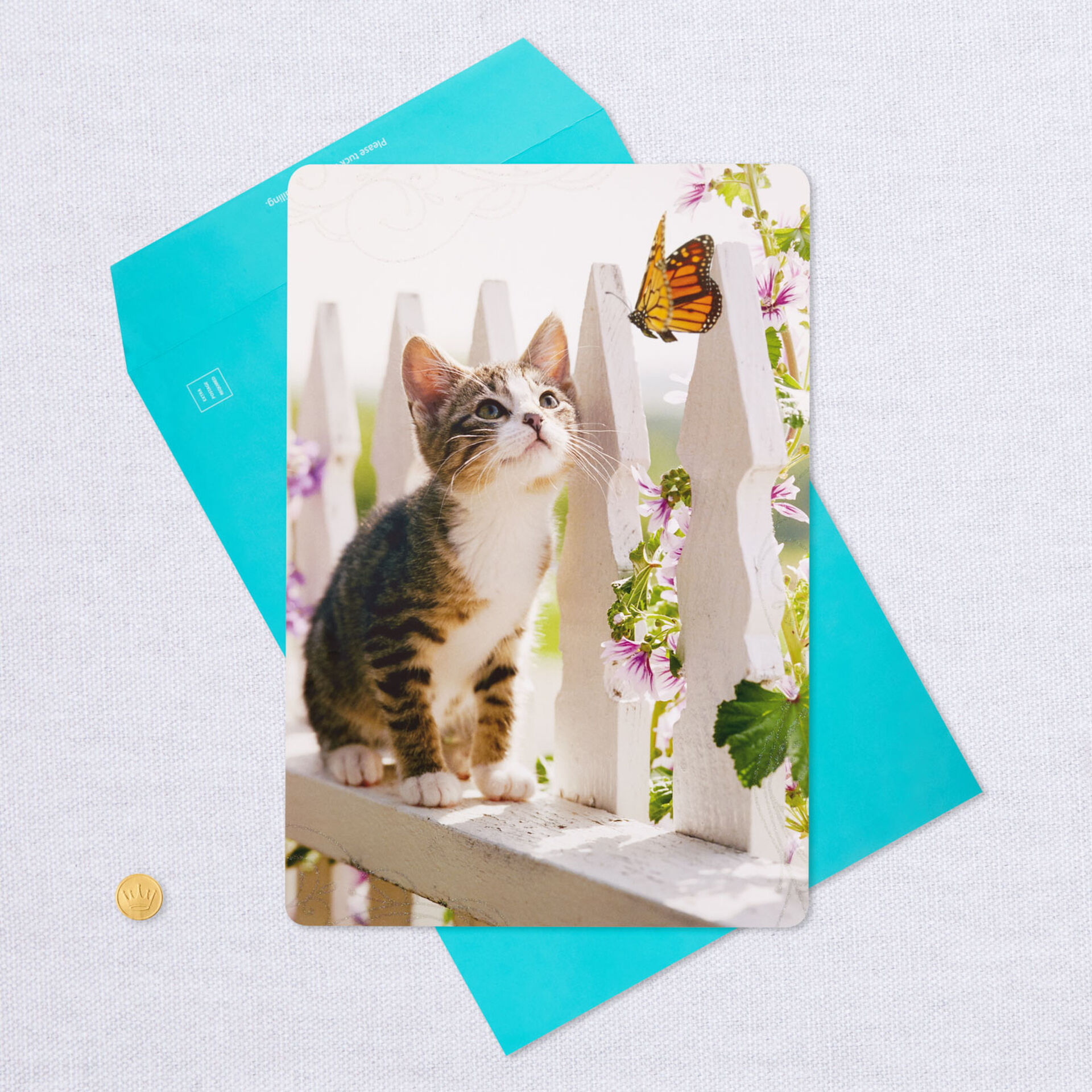 Cute Heartline Hallmark Cards friendship themed greeting card cute kitten