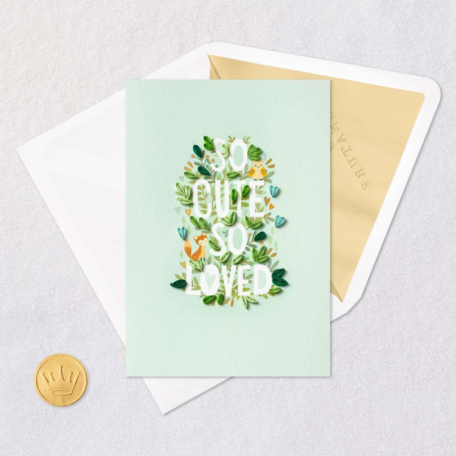 So Cute and Loved Quilled Paper Handmade New Baby Card for only USD 10.99 | Hallmark