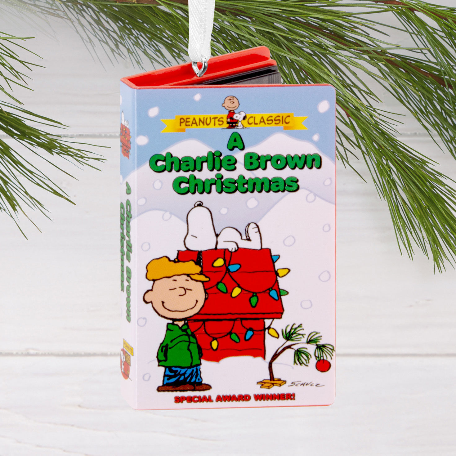 Peanuts® A Charlie Brown Christmas Retro Video Cassette Case Hallmark Ornament for only USD 11.49 | Hallmark