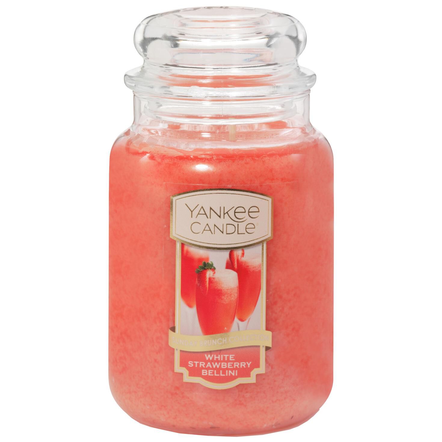 Yankee Candle White Strawberry Bellini Large Jar Candle 22 Oz