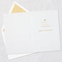Embossed Hearts Signature Anniversary Card Open card with envelope image number 3