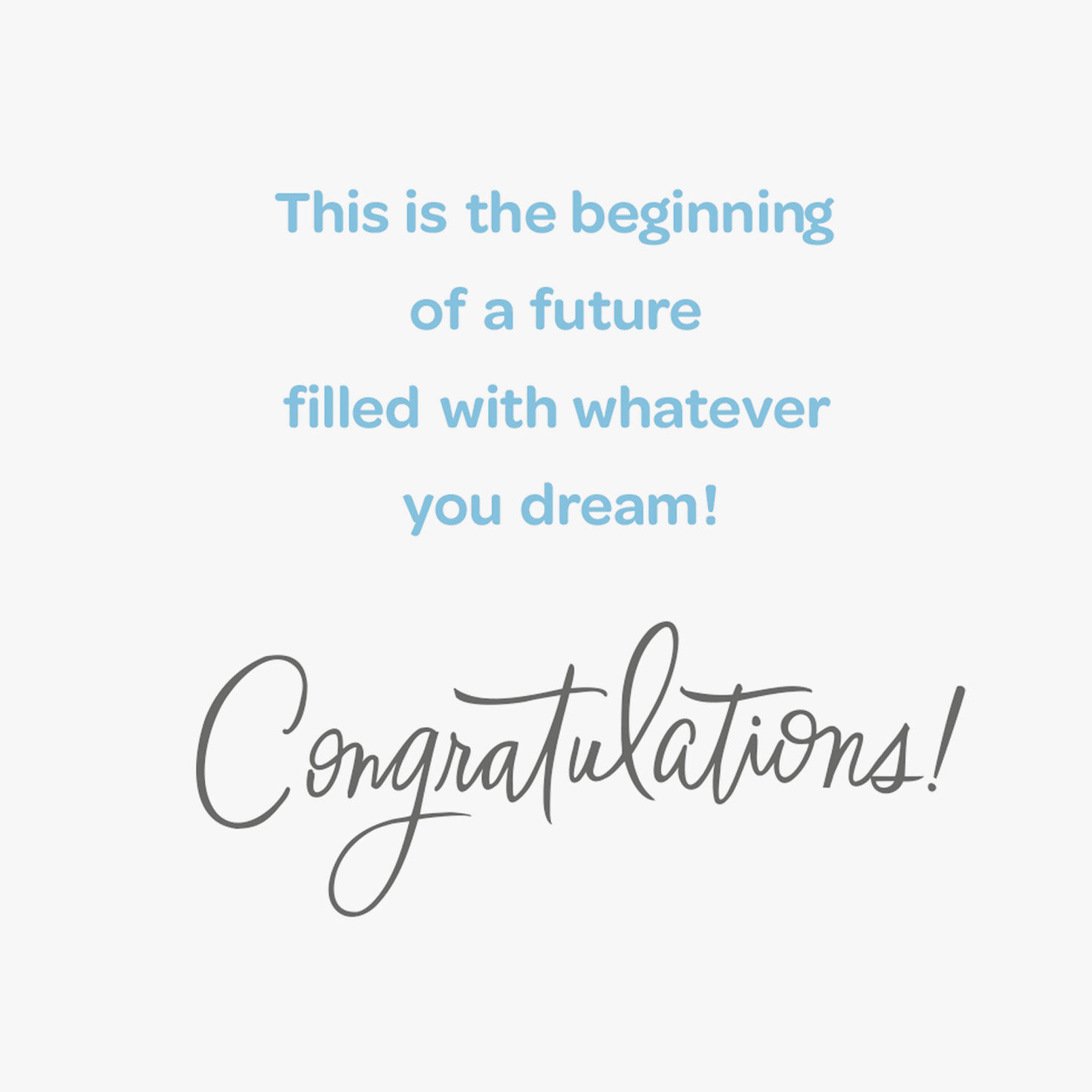 Colorful Lettering Graphics Congratulations Card Sentiment image number 2