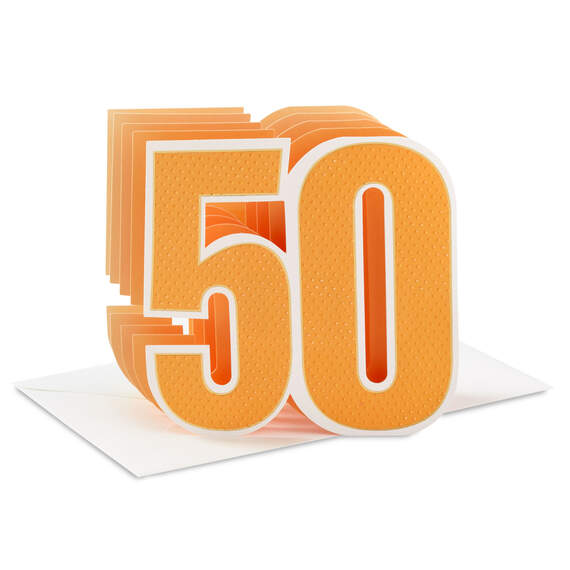 Celebrating You 3D Pop-Up 50th Birthday Card
