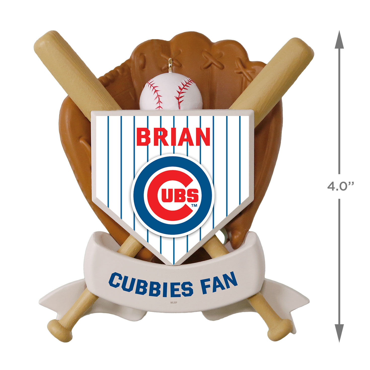 MLB Chicago Cubs&trade; Baseball Personalized Ornament, Custom Text, , large image number 4